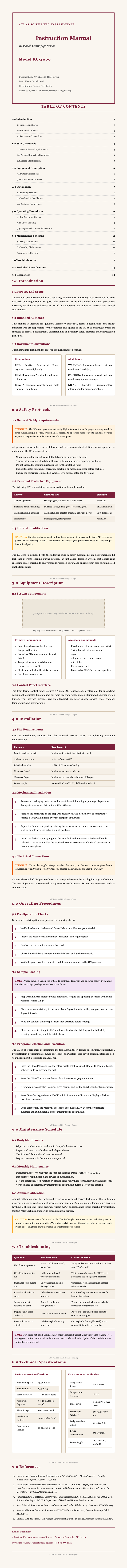 Academic structured instruction manual